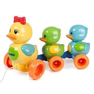 Jucarie de impins si tras TOMY Rățuștele vesele(T4613)