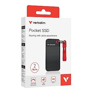 SSD extern Verbatim Pocket 2TB Black/Red