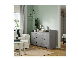Comoda IKEA Hauga Gray 140×84 cm