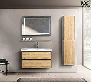 Dulap sub lavoar Martat Rino 100 Oak/Anthracite + lavoar