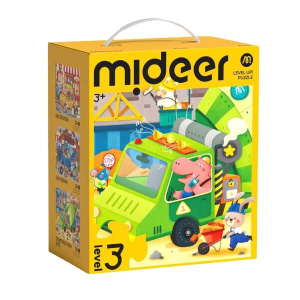 Puzzle Mideer Transportul Urban, 3 în 1, nivelul 3