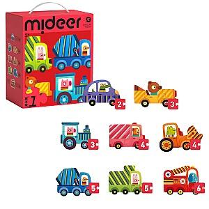 Puzzle Mideer Transport, 8 în 1, nivelul 1 MD1474