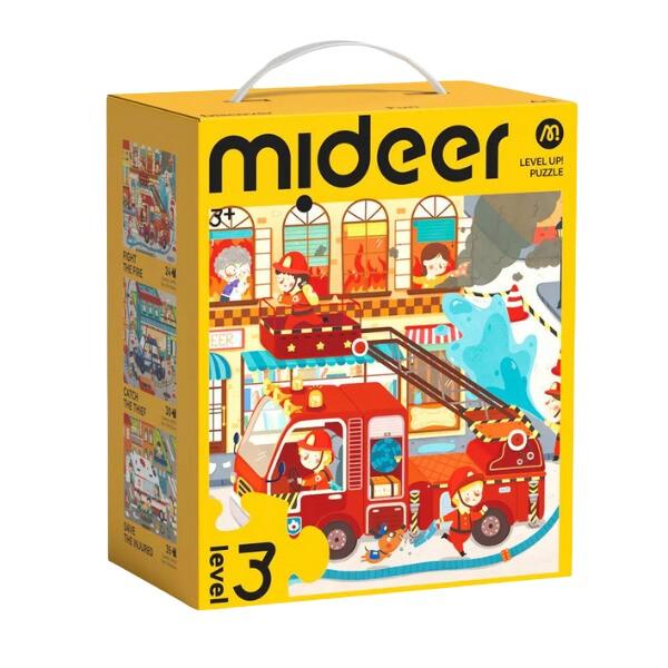Puzzle Mideer Echipa de Salvare, 3 în 1, nivelul 3 MD1478