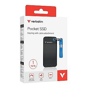 SSD extern Verbatim Pocket 1TB Black/Blue