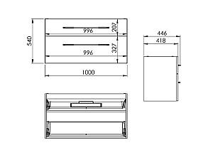 Dulap sub lavoar Elita Barcelona (164824)