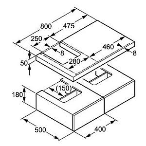 Dulap sub lavoar Kludi Esprit (56S0843R)