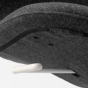 Fotoliu de birou IKEA Langfjall Gunnared Gri Inchis/Alb