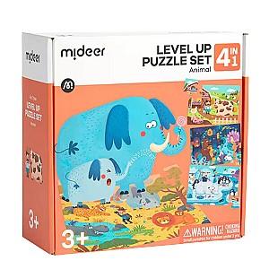 Puzzle Mideer animăluțe, 4 în 1 CT1449