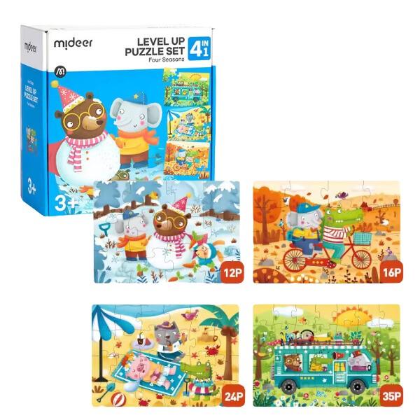 Puzzle Mideer Cele Patru Anotimpuri, 4 în 1 CT1450