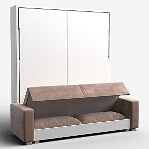 Pat rabatabil Flat City 180x200 Alb