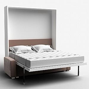 Pat rabatabil Flat City 180x200 Alb