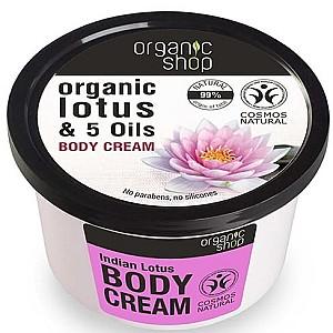 Crema pentru corp Organic Shop Lotus and 5 Oils Body Cream
