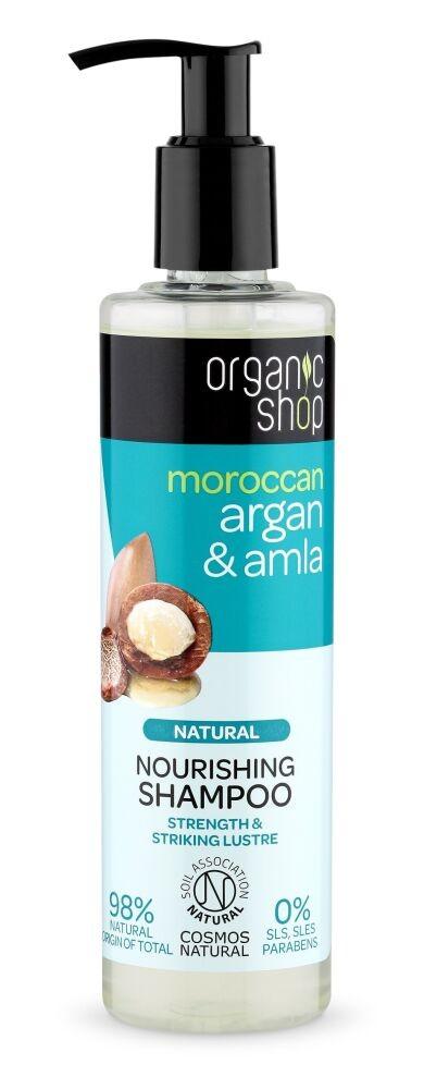Sampon pentru par Organic Shop Moroccan Argan & Amla Nourishing