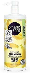 Sampon pentru par Organic Shop Refiling Shampoo Banana and Jasmine