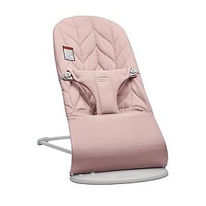 Leagan BabyBjorn Bliss Dusty Pink, bumbac cu jucărie educativă