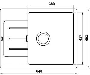 Chiuveta de bucatarie Tornado EVA 640x493 Black