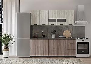 Set mobila bucatarie ML Mobila Omega 2 m stejar engrain/art wood deschis