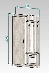 Antreu ML Mobila ML-8 (stang) Stejar Auriu