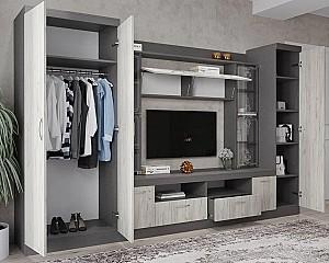 Living ML Mobila ML-2 Antracit/Stejar Craft Alb