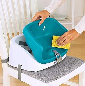 Scaun de masa simplu Ingenuity Toddler SmartClean Peacock Blue