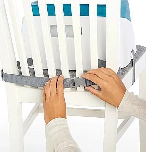 Scaun de masa simplu Ingenuity Toddler SmartClean Peacock Blue