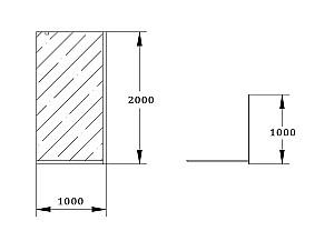 Paravan de dus VLM BC3030/100C Clear