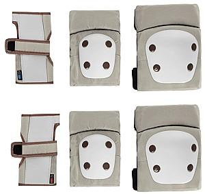 Echipament de protectie Kikka Boo pentru genunchi si coate Beige