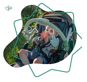 Carusel pentru patuc Badabulle universala Verde