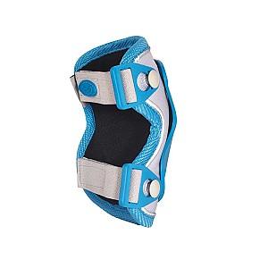 Echipament de protectie Micro pentru genunchi si coate reflective Blue M