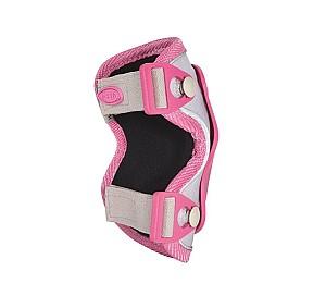 Echipament de protectie Micro pentru genunchi si coate reflective Pink M