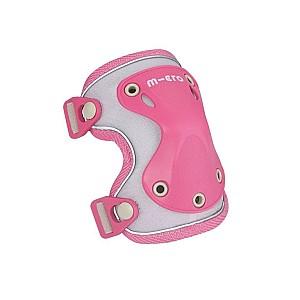 Echipament de protectie Micro pentru genunchi si coate reflective Pink M