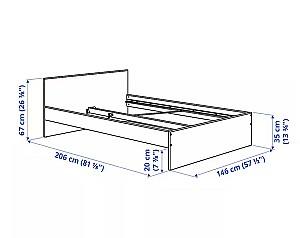 Pat IKEA Gursken beige light/Luroy 140x200 cm