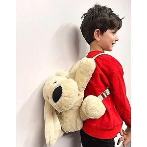 Rucsac BABYJEM Catel Ecru din plus