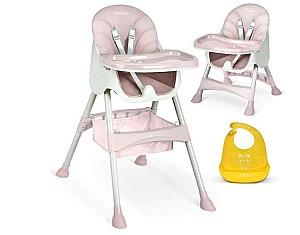 Scaun de masa multifunctional RicoKids Milo Pink
