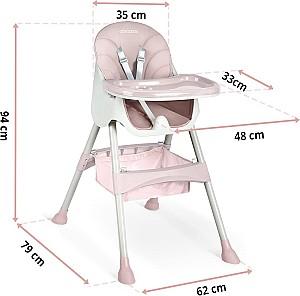 Scaun de masa multifunctional RicoKids Milo Pink