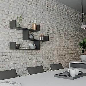 Raft de perete DECO Tibet Anthracite