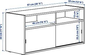 Tumba pentru televizor IKEA Spiksmed 194x32x44 Gri Deschis