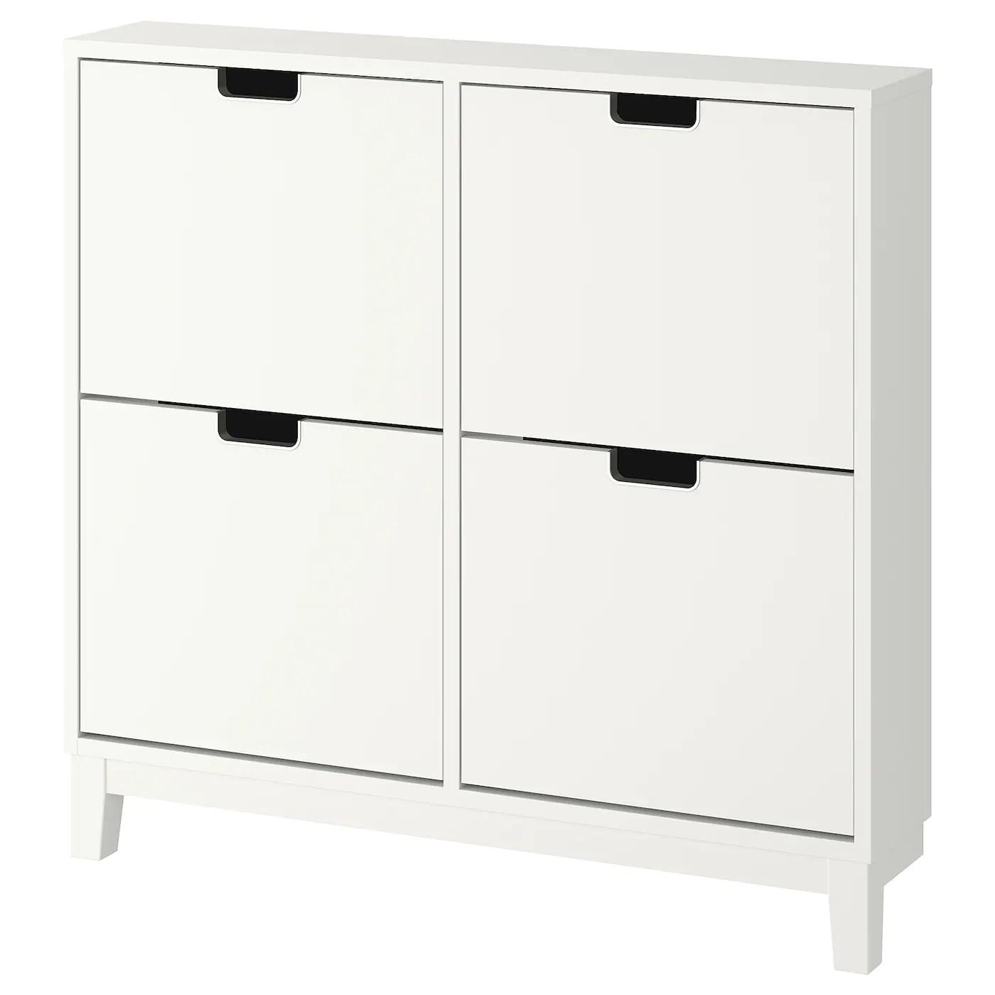 Dulap pentru incaltaminte IKEA Stall 4 compartimente White 96x90 cm