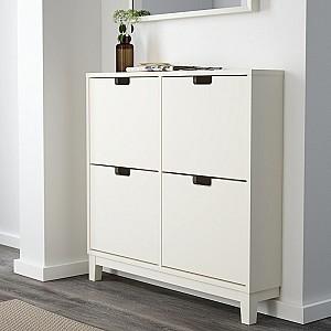 Dulap pentru incaltaminte IKEA Stall 4 compartimente White 96x90 cm