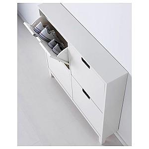 Dulap pentru incaltaminte IKEA Stall 4 compartimente White 96x90 cm