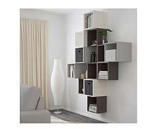 Raft de perete IKEA Eket white / dark gray