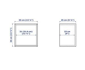 Raft de perete IKEA Eket white / dark gray