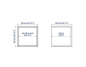 Raft de perete IKEA Eket white / dark gray