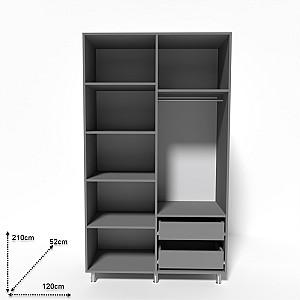 Dulap Smartex N11 120cm Grafit