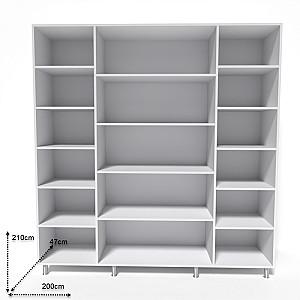 Dulap Smartex N9 200cm Alb/Stejar Deschis