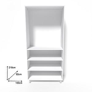 Dulap Smartex N5 100cm Alb/Stejar Deschis