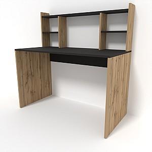 Masa de birou Smartex M4 140 Negru/Stejar închis