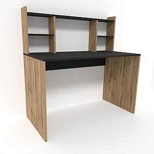 Masa de birou Smartex M4 140 Negru/Stejar închis
