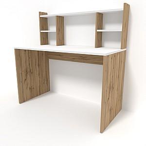 Masa de birou Smartex M4 100 Alb/Stejar închis