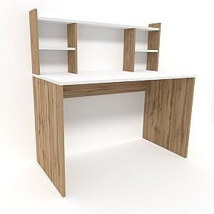 Masa de birou Smartex M4 100 Alb/Stejar închis